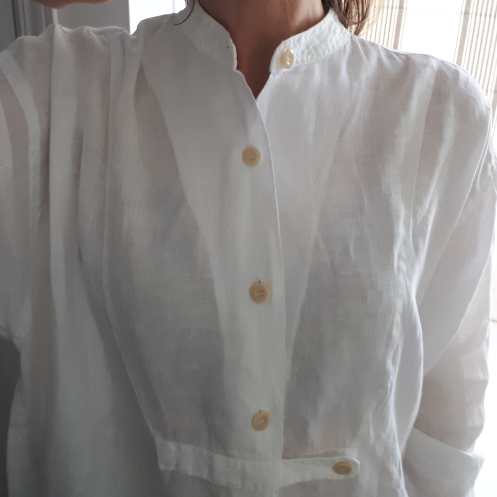 Irish linen grandfather shirt